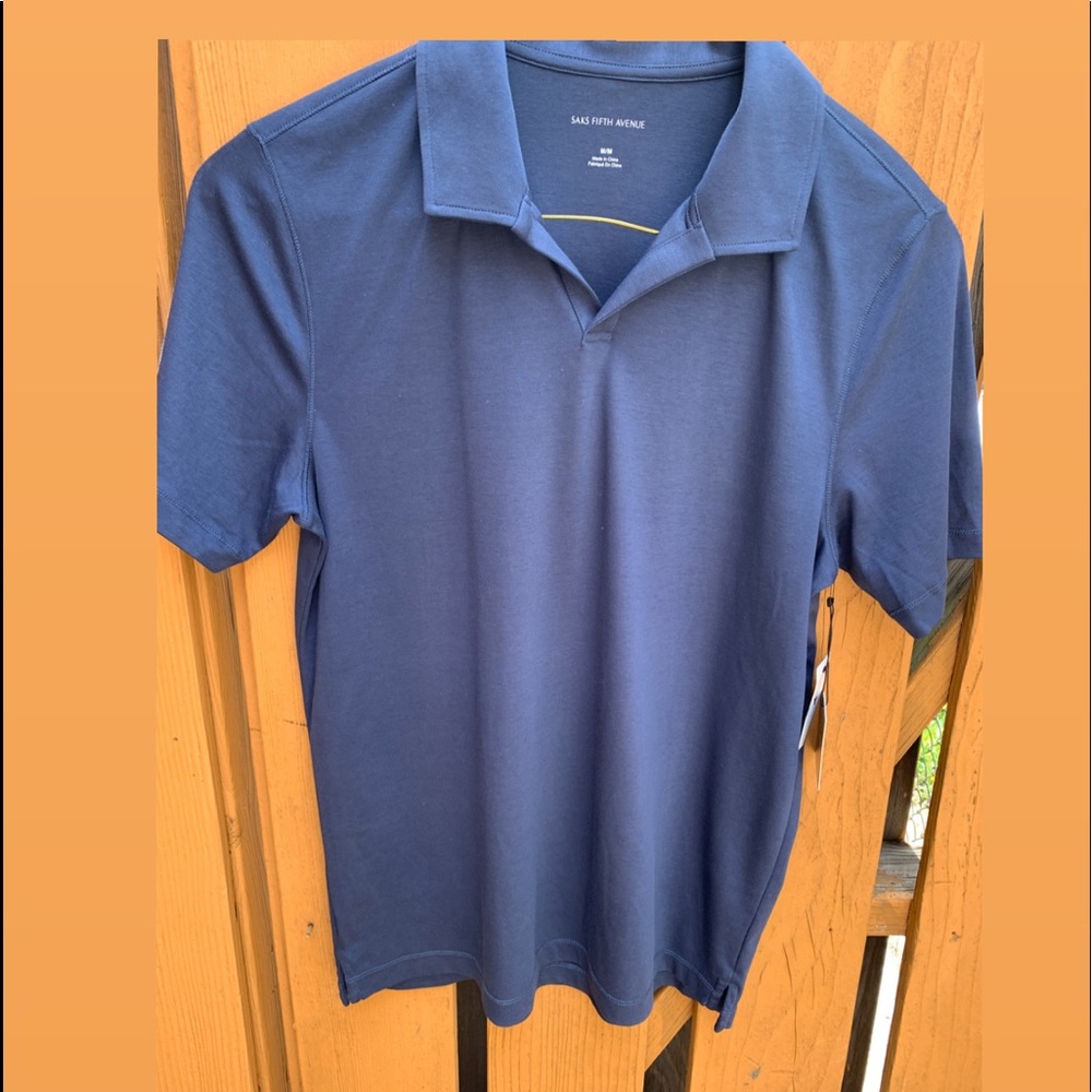 SAKS FIFTH AVENUE Polo Shirt (Navy)